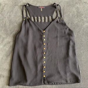XTaren Black Cutout Tank Top Size Medium